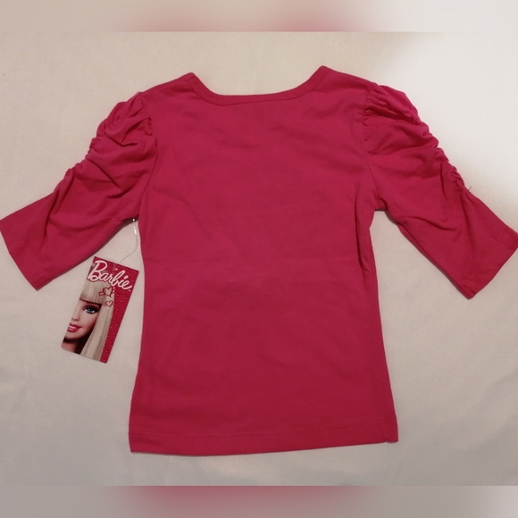 🔥SALE🔥 Barbie Faux Jewelled Girl's Tee T-shirt NWT Size (4) - Picture 5 of 8